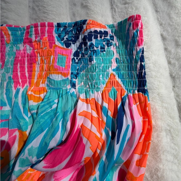 Lilly Pulitzer Pink and Blue A-Line Skirt - Picture 7 of 8